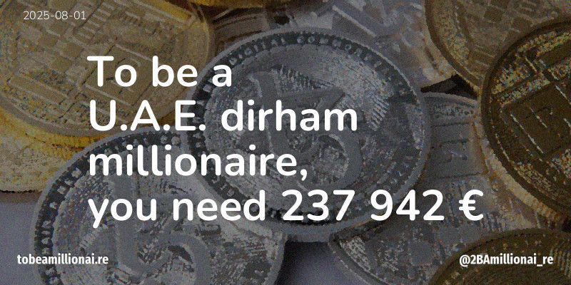 To be a millionaire