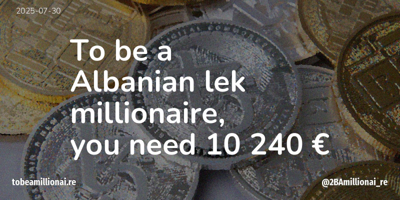 To be a millionaire