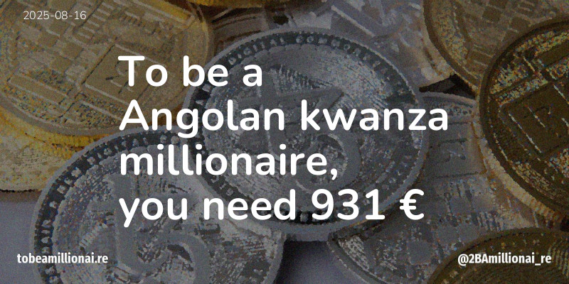 To be a millionaire