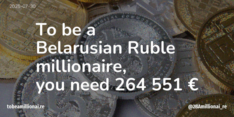 To be a millionaire
