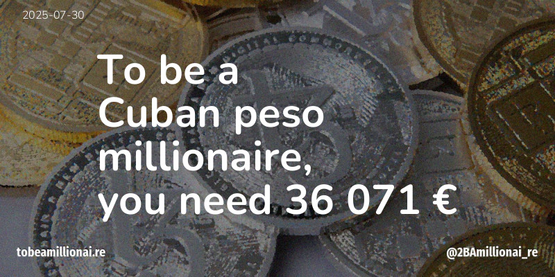 To be a millionaire