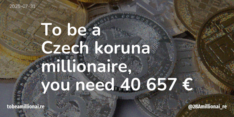 To be a millionaire