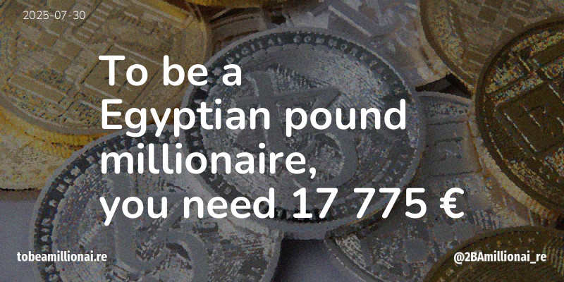 To be a millionaire