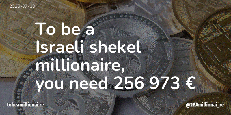 To be a millionaire