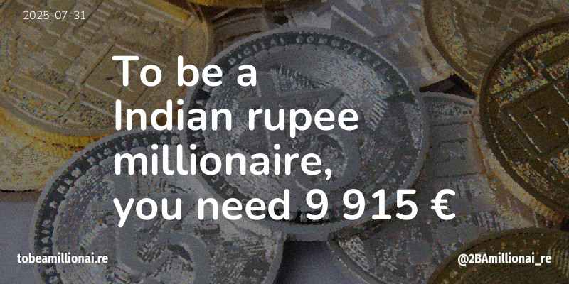 To be a millionaire