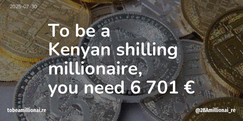 To be a millionaire