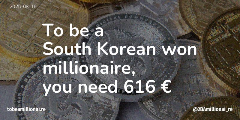 To be a millionaire