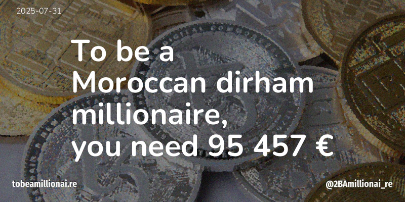 To be a millionaire