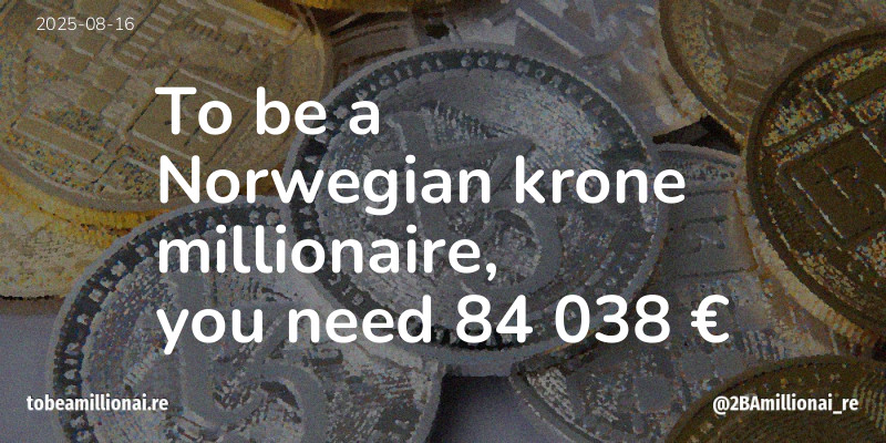 To be a millionaire