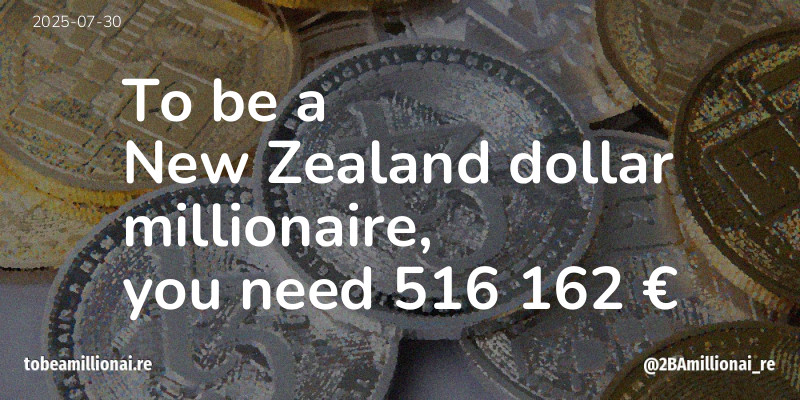 To be a millionaire