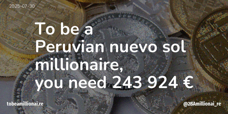 To be a millionaire