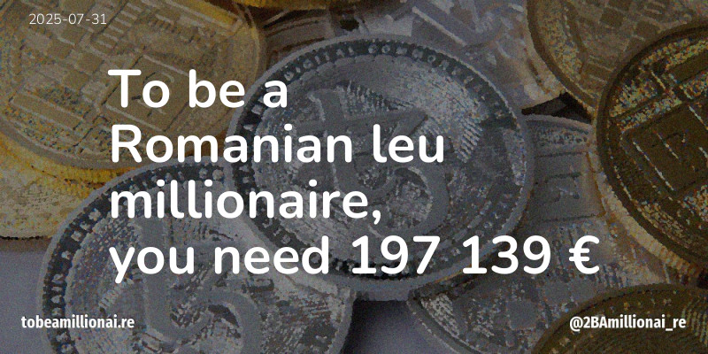 To be a millionaire