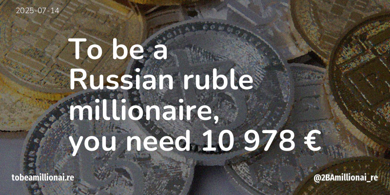 To be a millionaire
