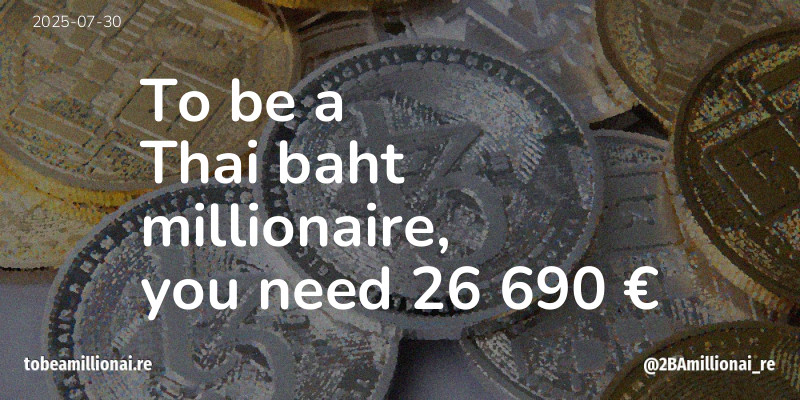 To be a millionaire