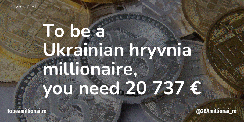 To be a millionaire