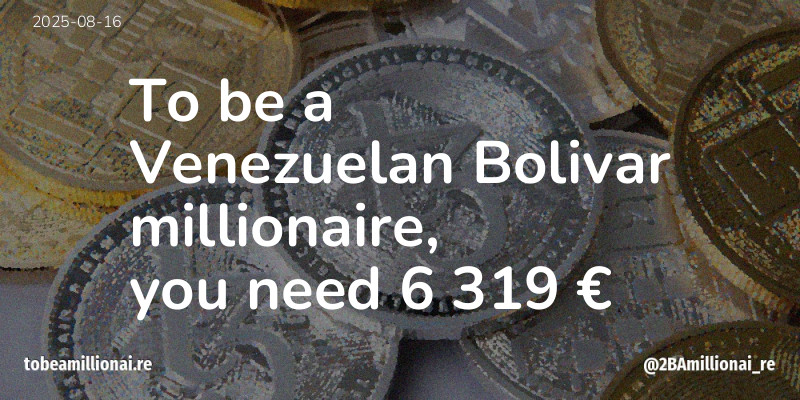 To be a millionaire